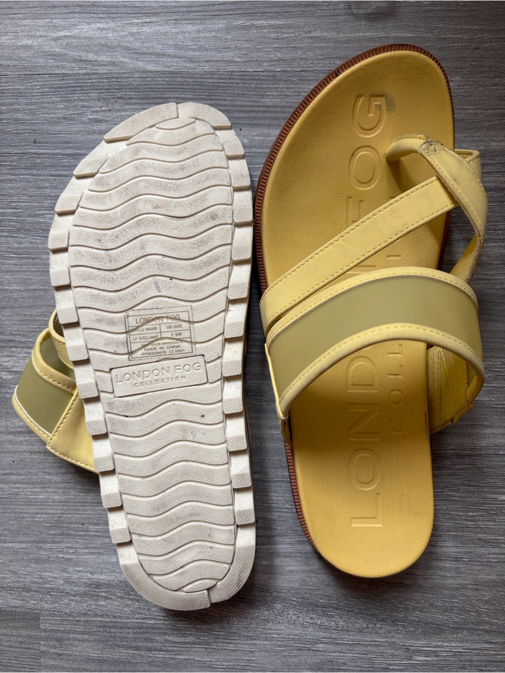 Yellow sandals